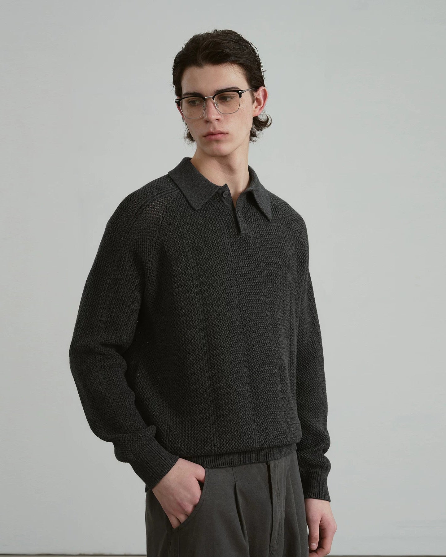 リフトラインスプリングニットポロ