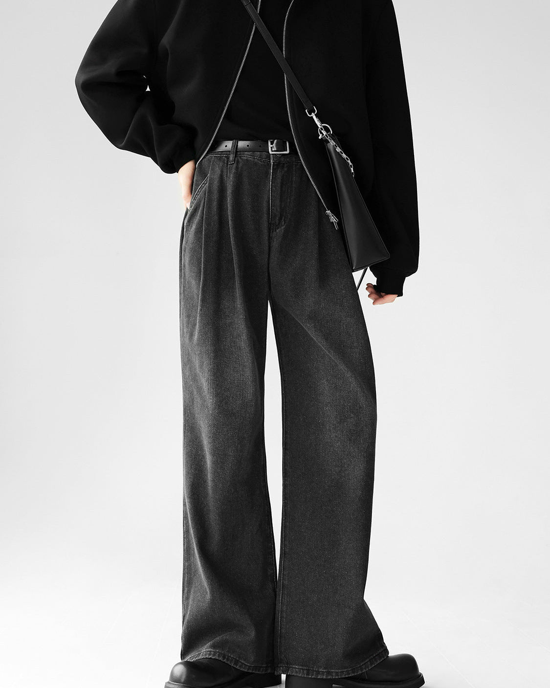 ヴィンテージウォッシュワイドデニム