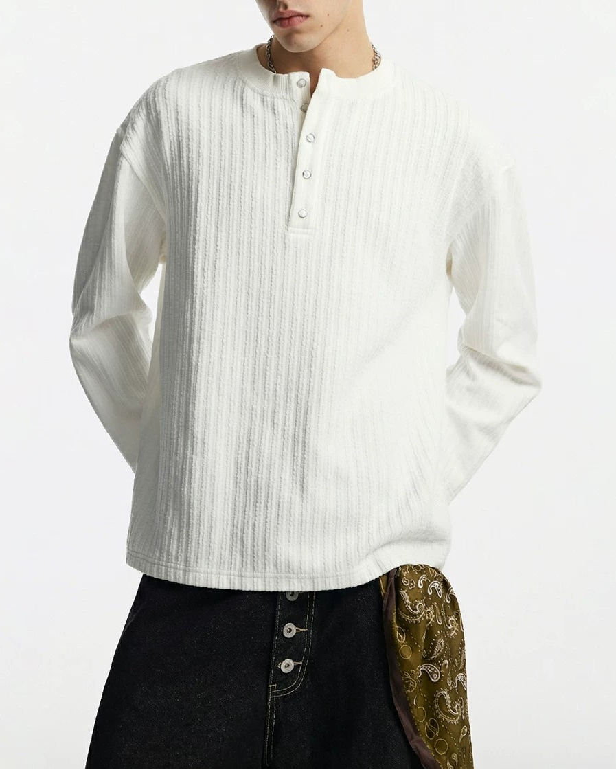 オールドチアンスタイルヘンリーネックサーマル