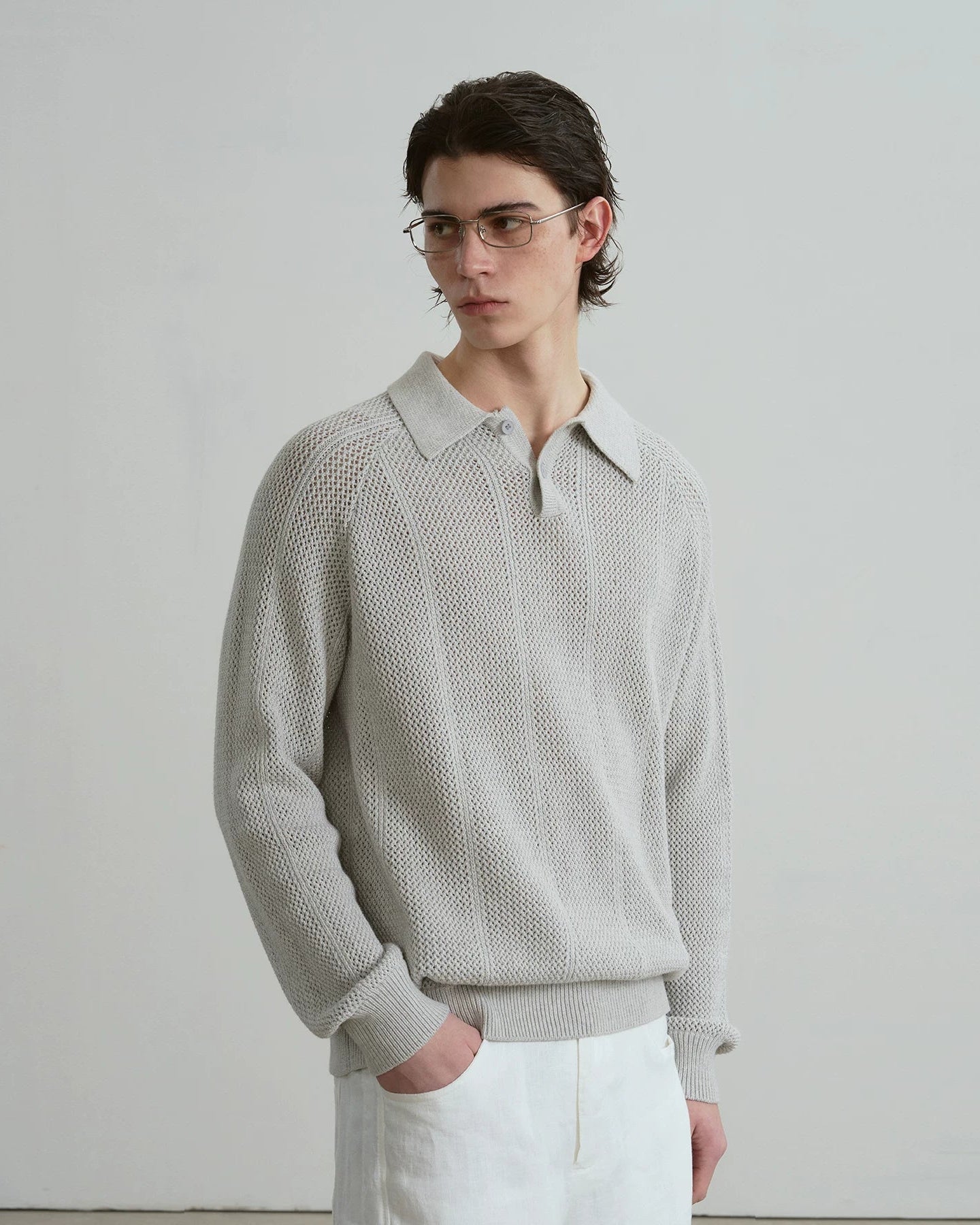 リフトラインスプリングニットポロ