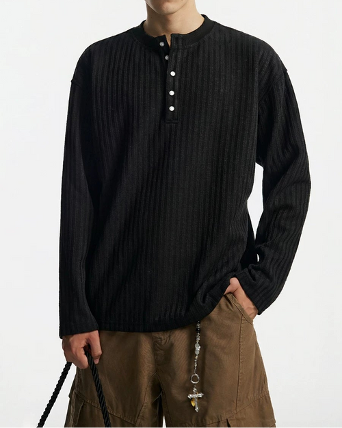 オールドチアンスタイルヘンリーネックサーマル