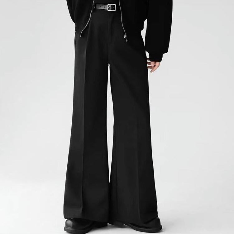 ハイウエストワイドフレアスラックス