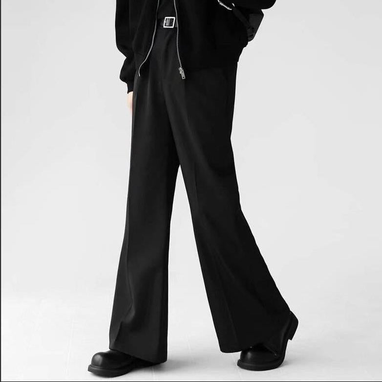 ハイウエストワイドフレアスラックス