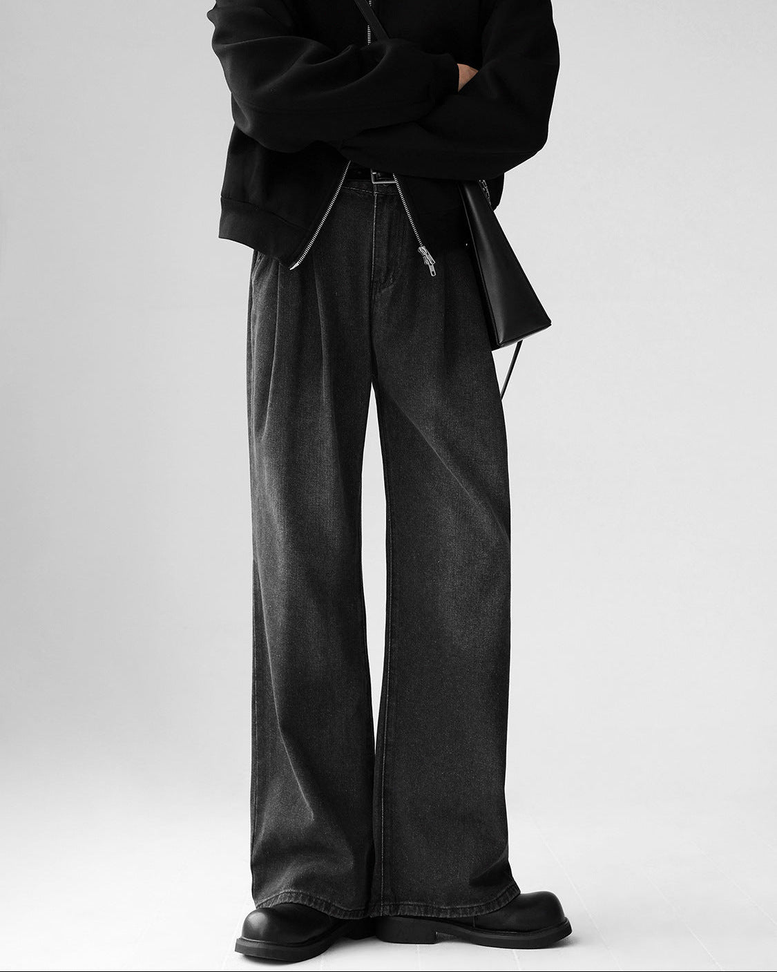 ヴィンテージウォッシュワイドデニム