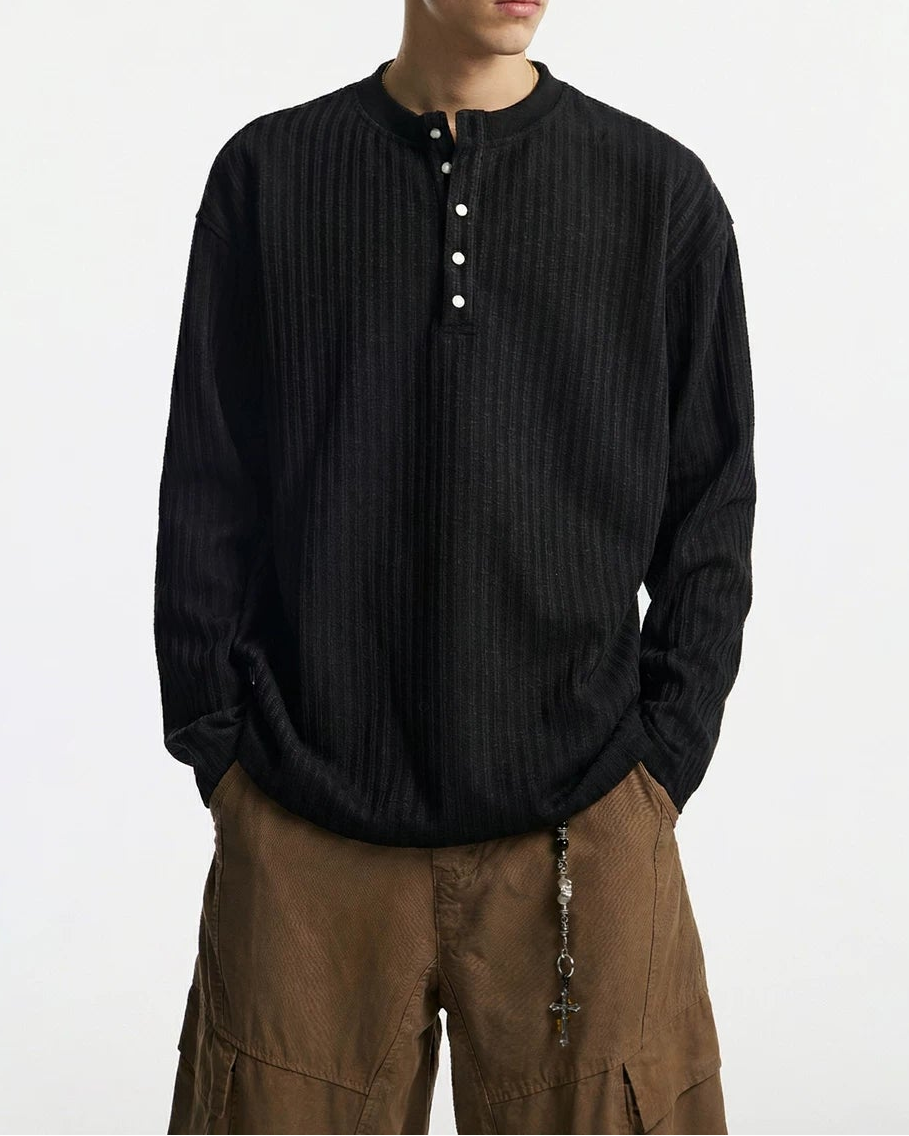 オールドチアンスタイルヘンリーネックサーマル