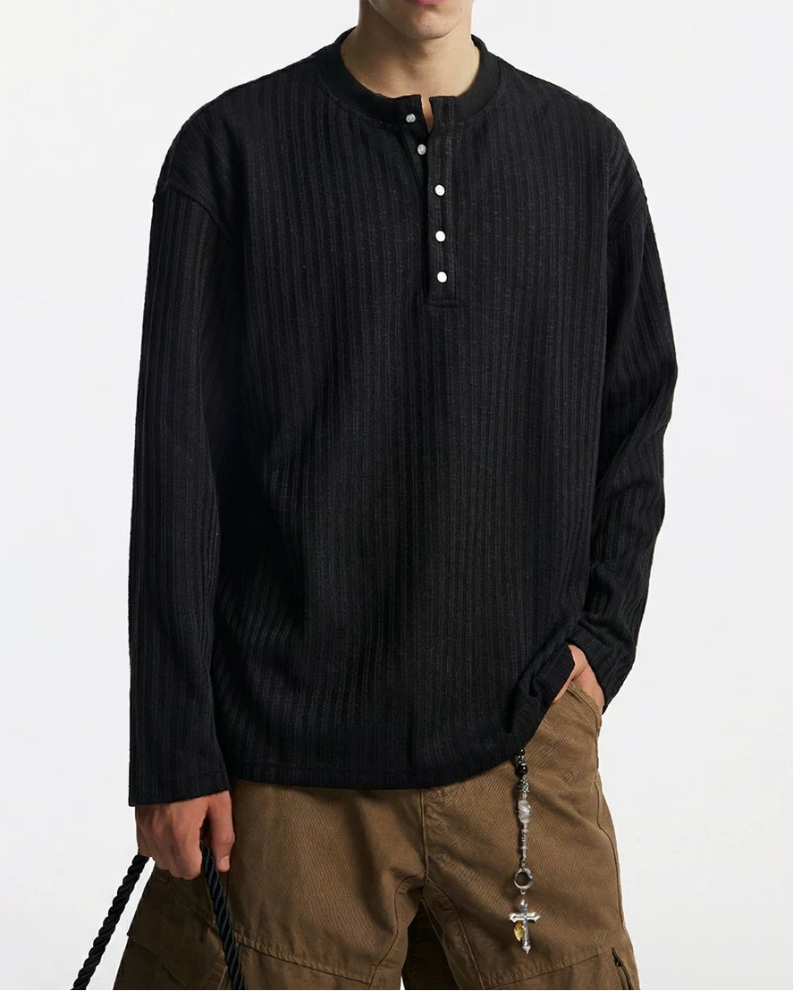 オールドチアンスタイルヘンリーネックサーマル