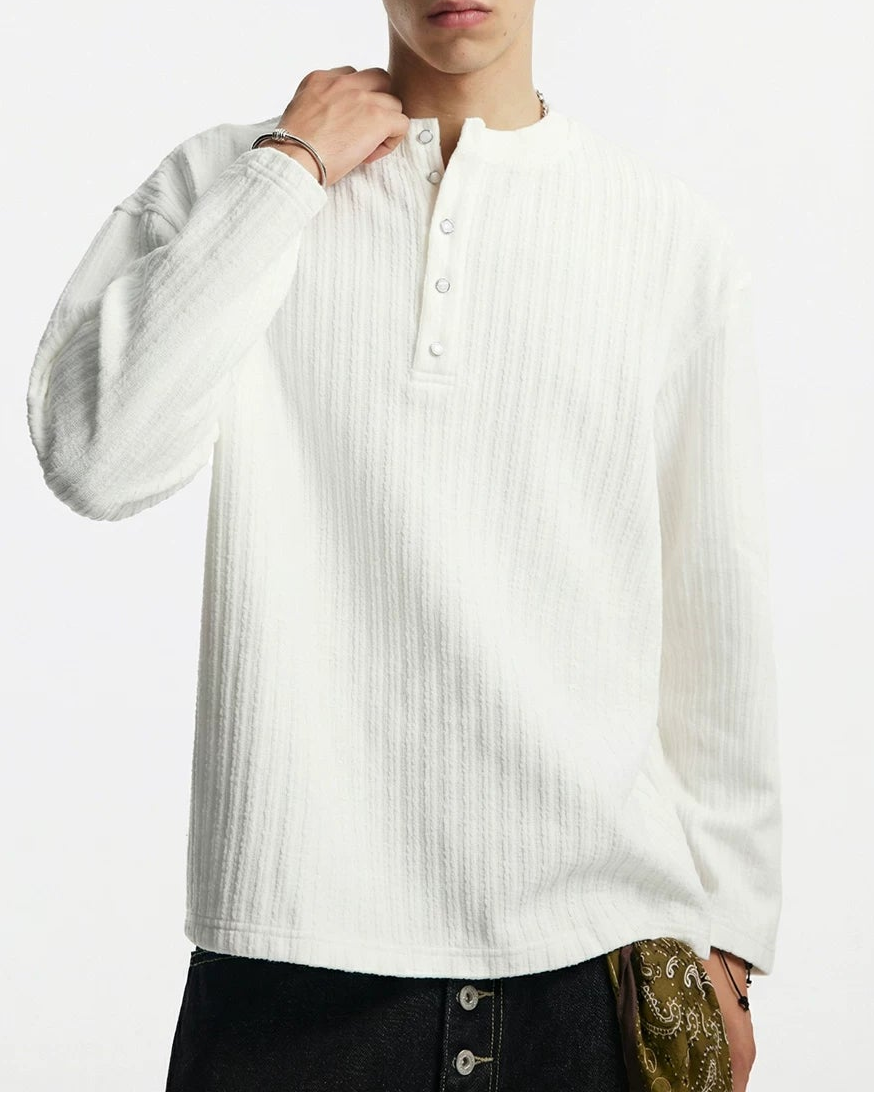 オールドチアンスタイルヘンリーネックサーマル