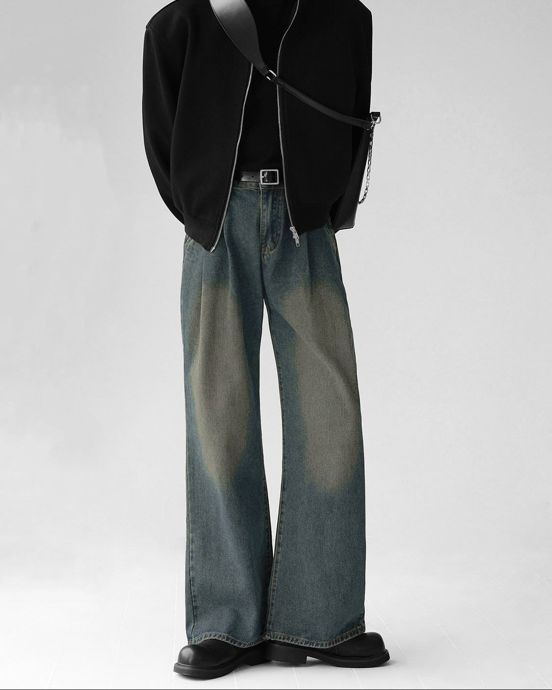 ヴィンテージウォッシュワイドデニム