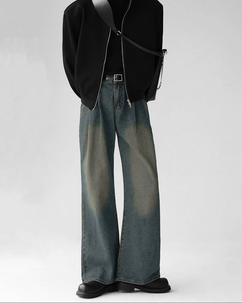 ヴィンテージウォッシュワイドデニム